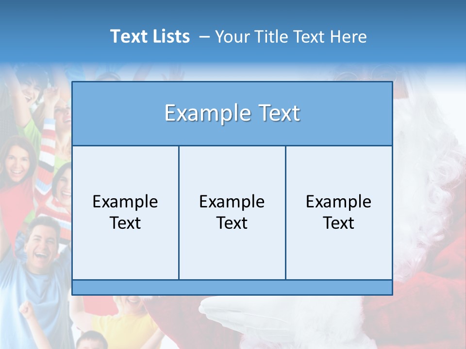 New Santa Person PowerPoint Template
