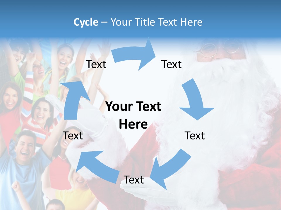 New Santa Person PowerPoint Template