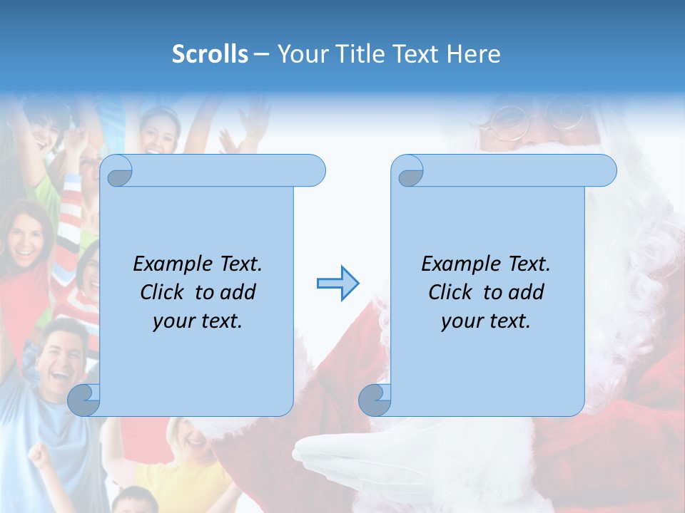 New Santa Person PowerPoint Template