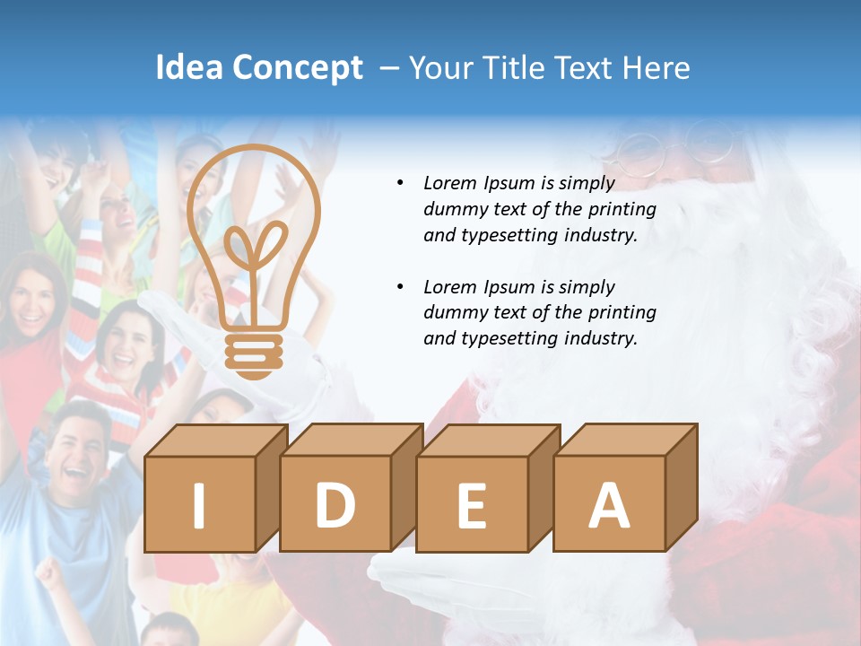 New Santa Person PowerPoint Template