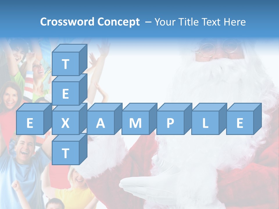 New Santa Person PowerPoint Template