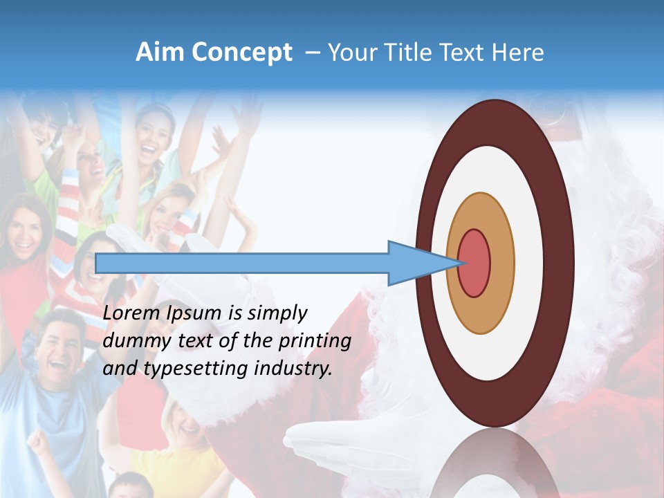 New Santa Person PowerPoint Template