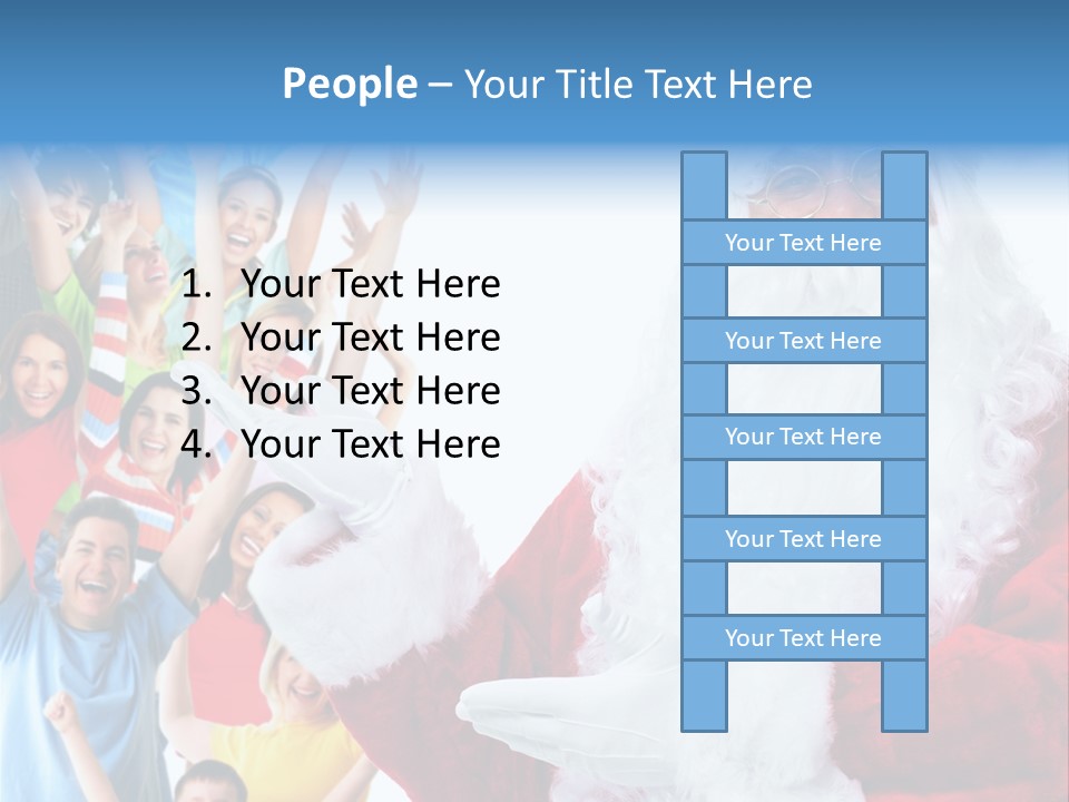 New Santa Person PowerPoint Template