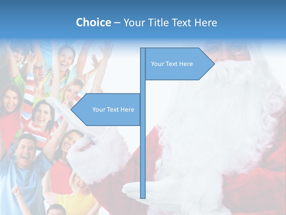 New Santa Person PowerPoint Template