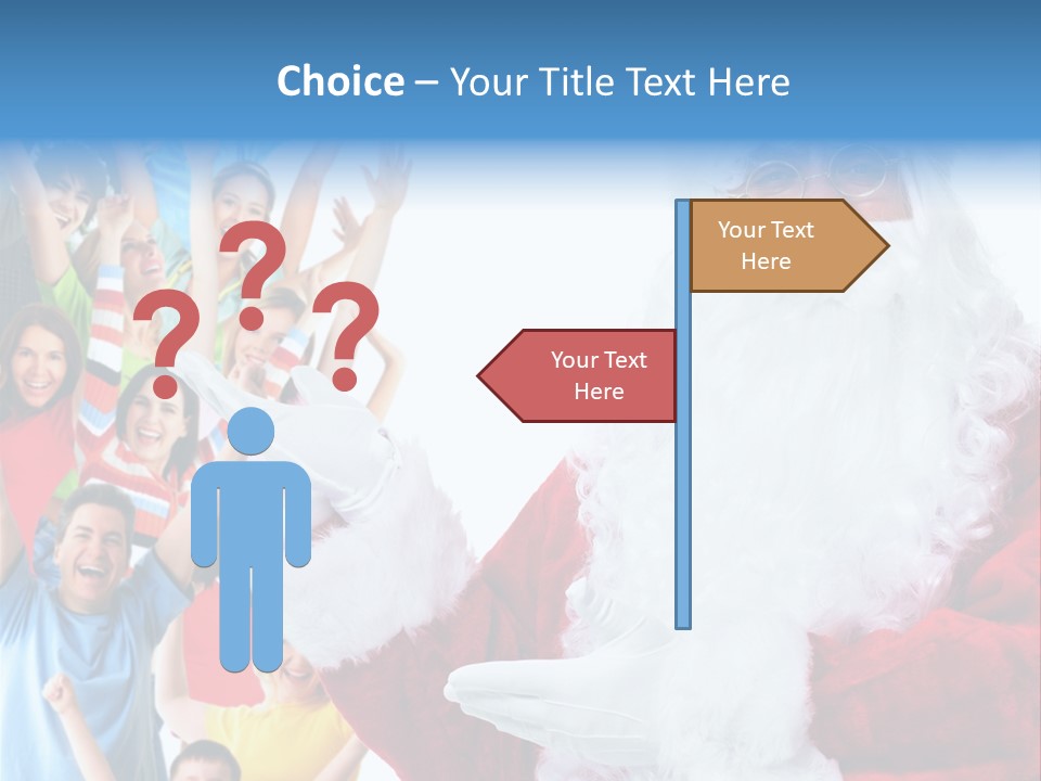 New Santa Person PowerPoint Template