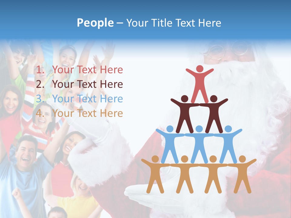 New Santa Person PowerPoint Template