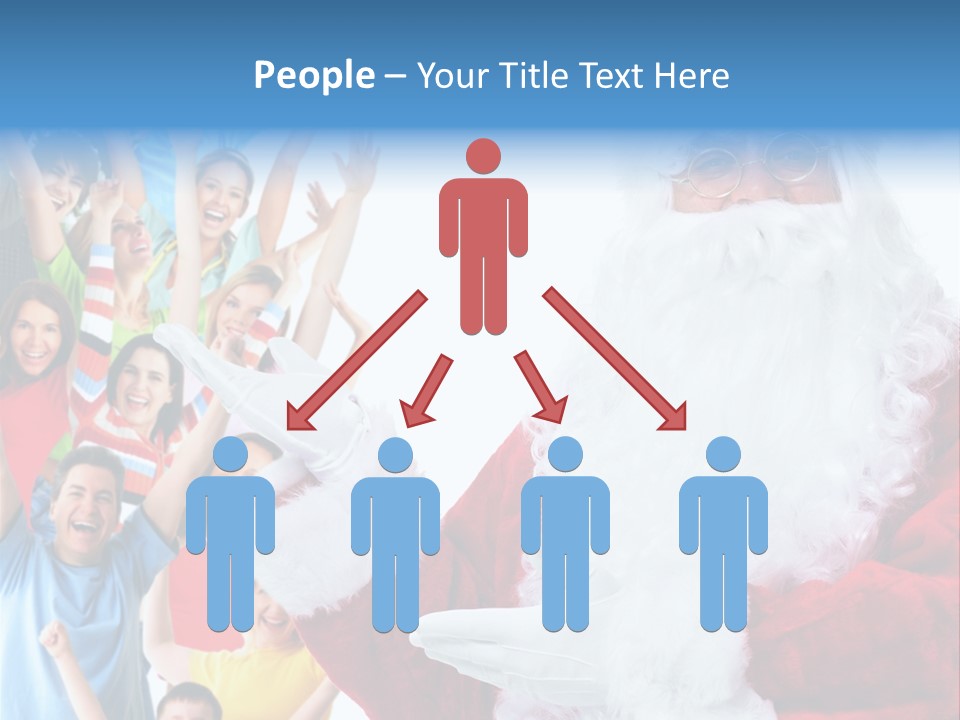 New Santa Person PowerPoint Template