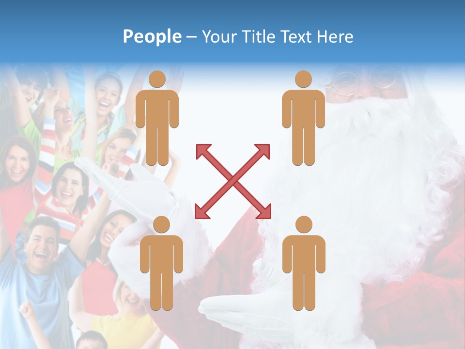 New Santa Person PowerPoint Template