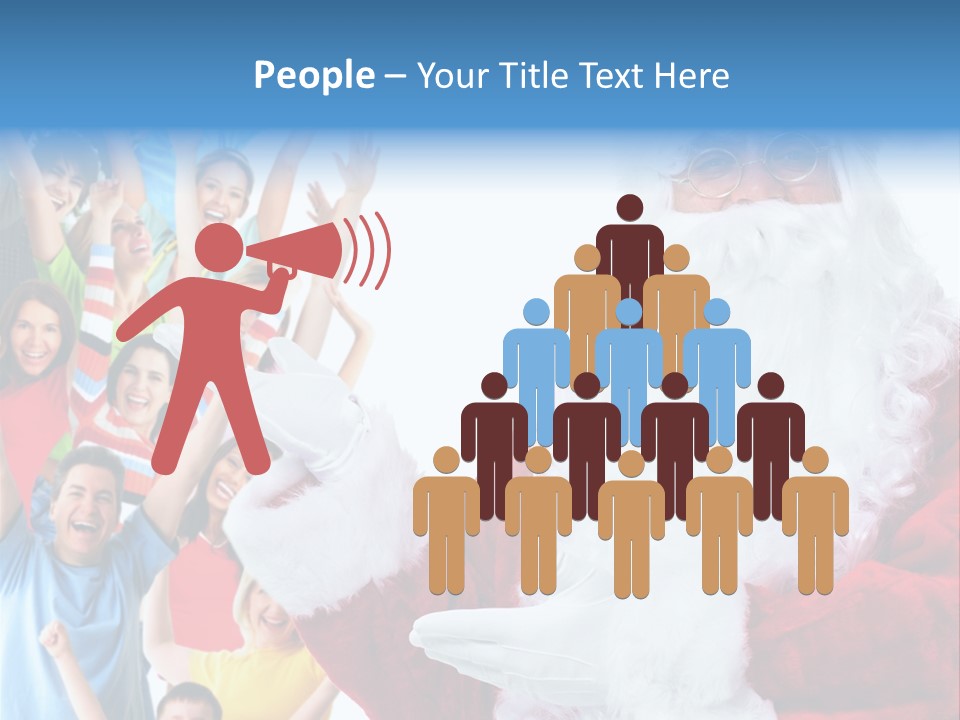 New Santa Person PowerPoint Template