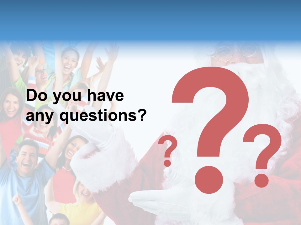 New Santa Person PowerPoint Template