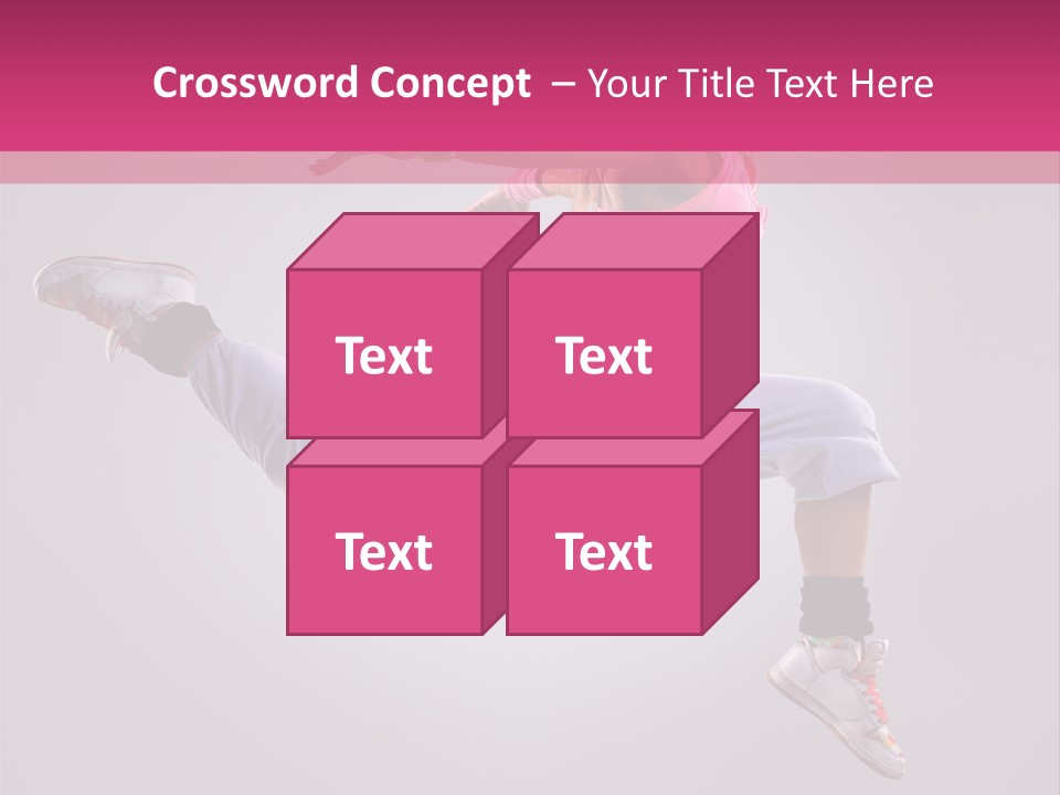 Young Aerobics Gymnastic PowerPoint Template