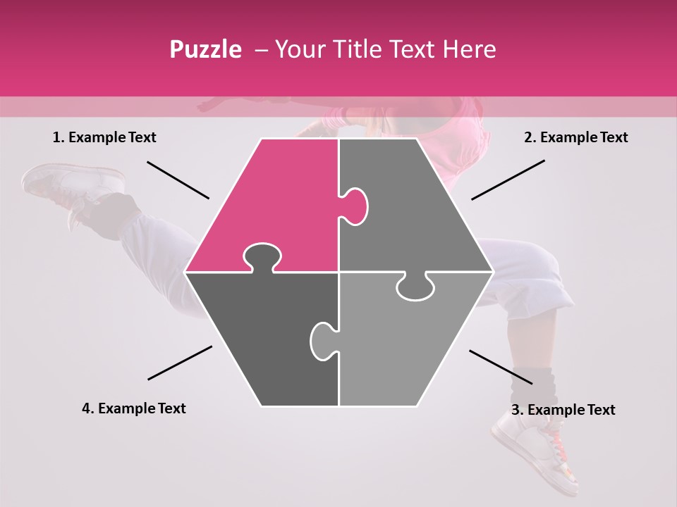 Young Aerobics Gymnastic PowerPoint Template