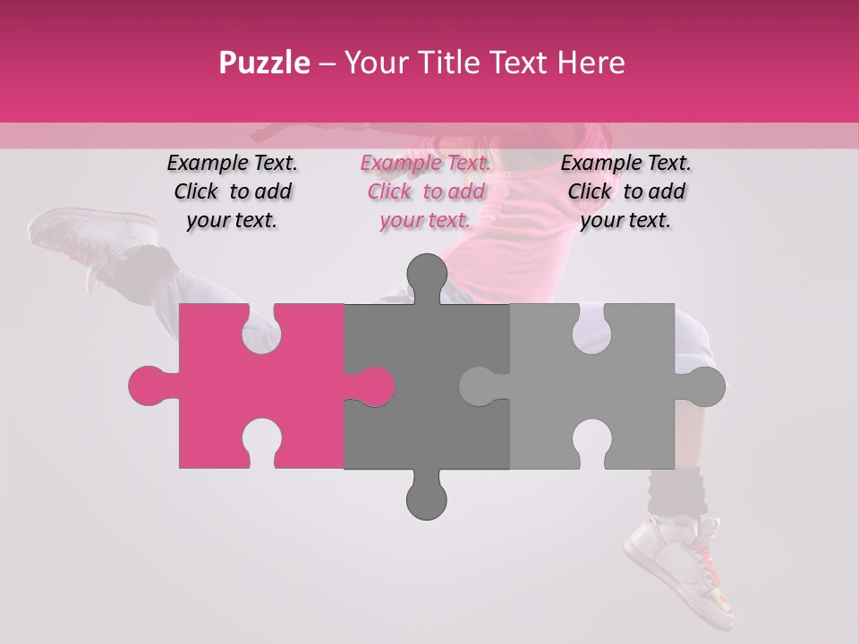 Young Aerobics Gymnastic PowerPoint Template