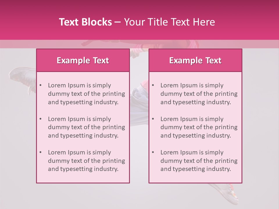 Young Aerobics Gymnastic PowerPoint Template