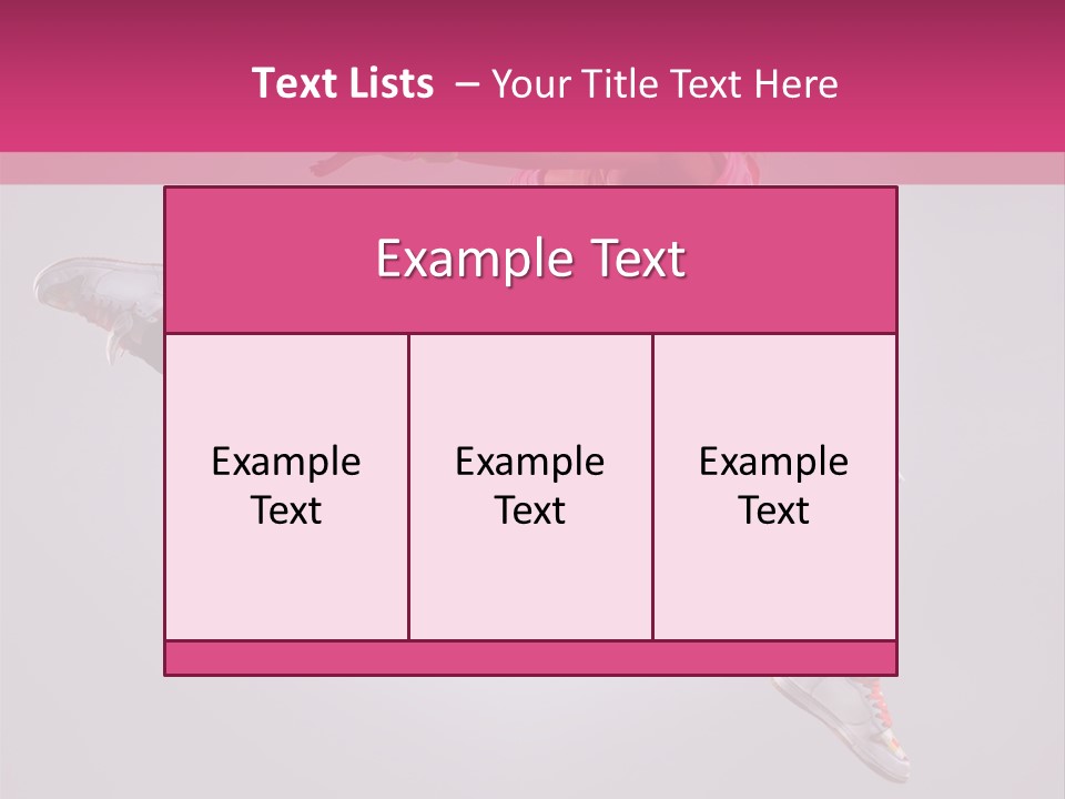 Young Aerobics Gymnastic PowerPoint Template