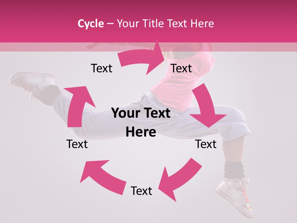 Young Aerobics Gymnastic PowerPoint Template