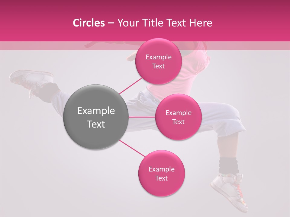 Young Aerobics Gymnastic PowerPoint Template