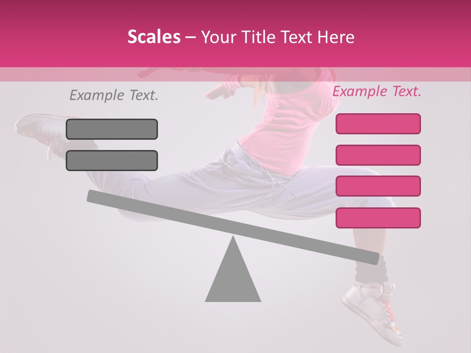 Young Aerobics Gymnastic PowerPoint Template