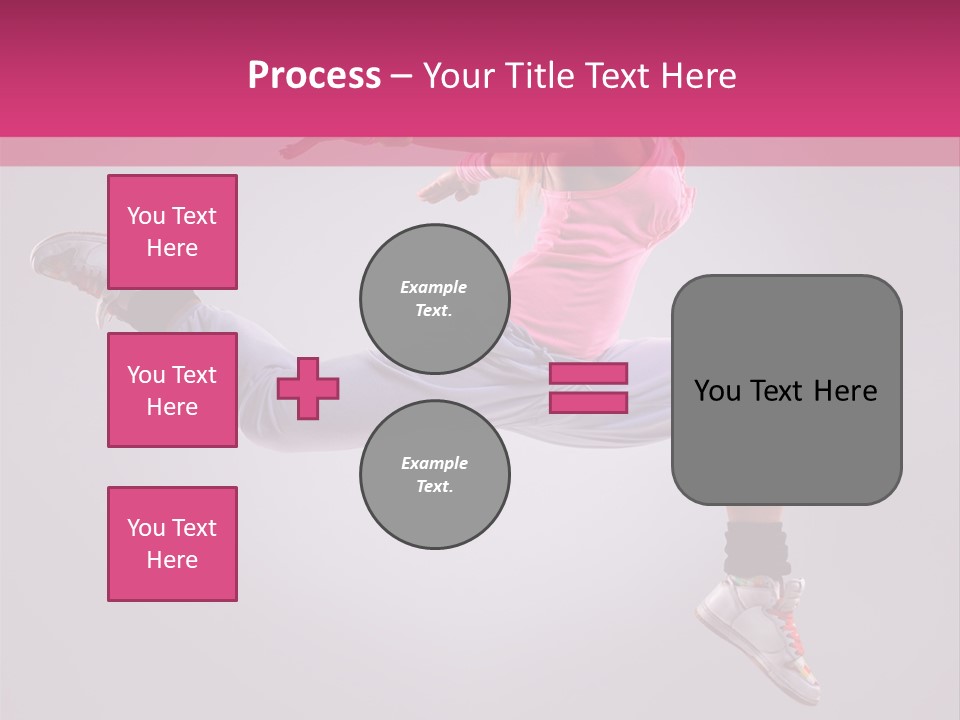 Young Aerobics Gymnastic PowerPoint Template