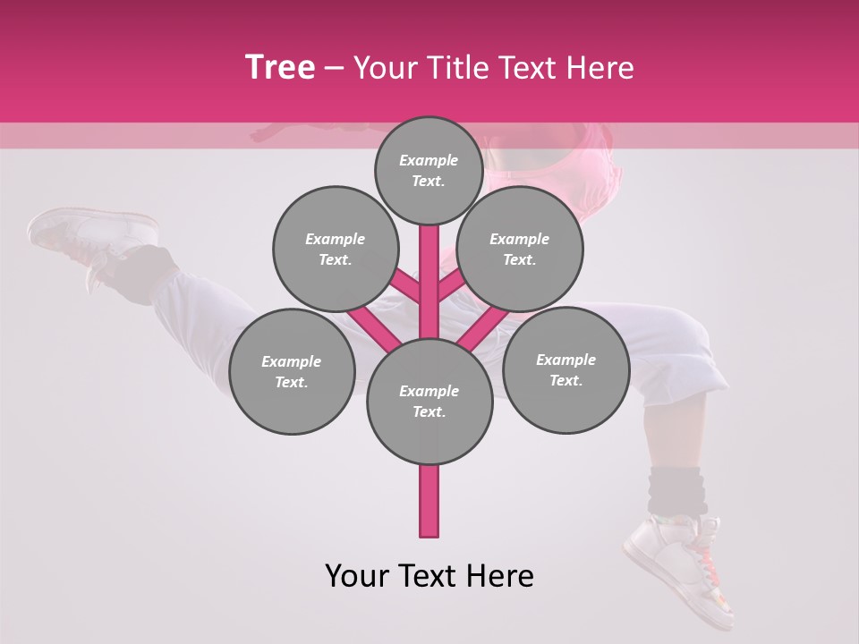 Young Aerobics Gymnastic PowerPoint Template