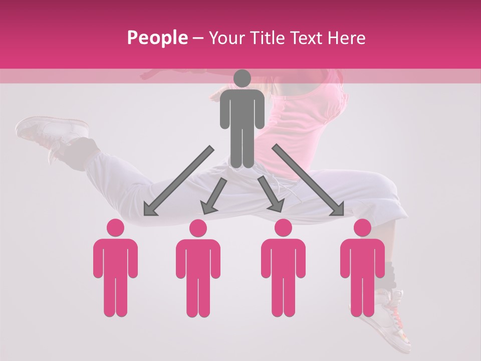 Young Aerobics Gymnastic PowerPoint Template