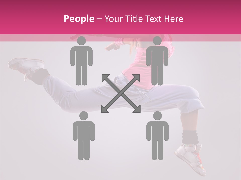 Young Aerobics Gymnastic PowerPoint Template
