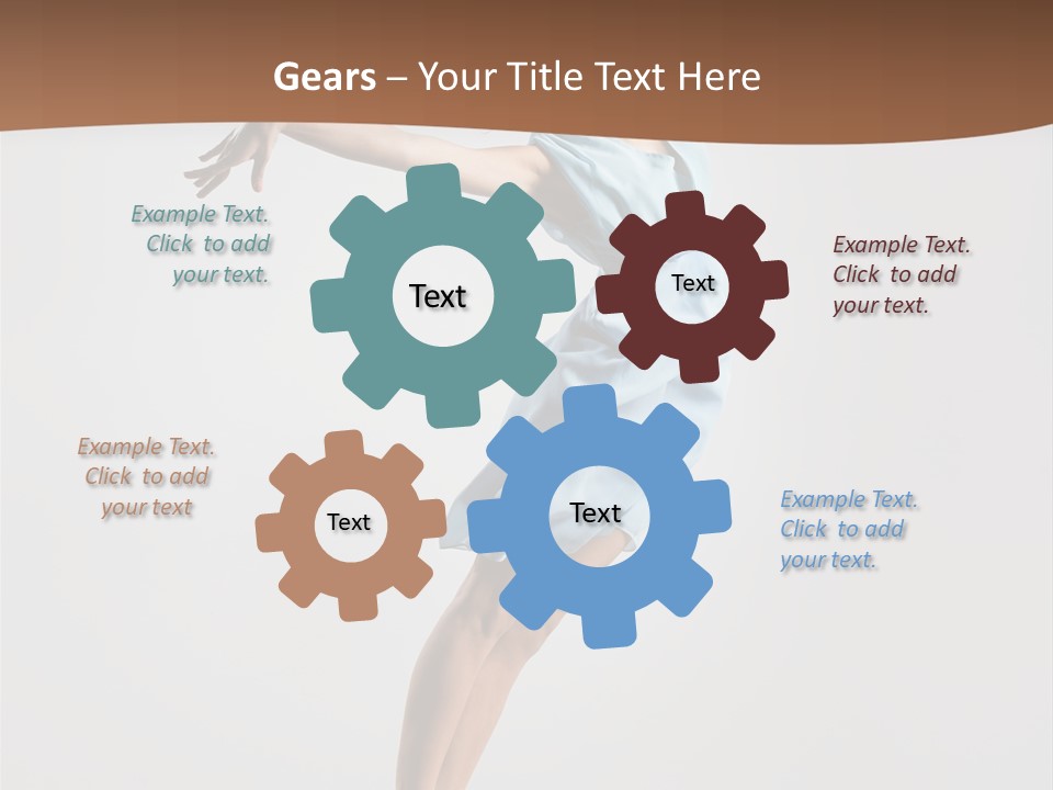 Stretching Gymnastic One PowerPoint Template