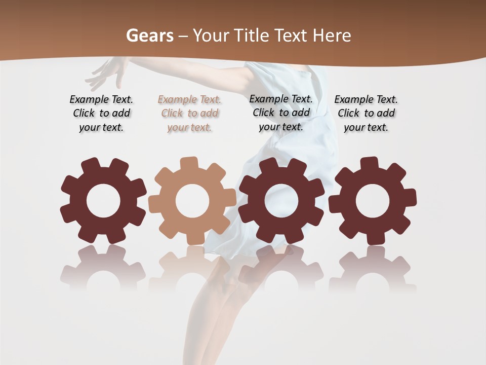 Stretching Gymnastic One PowerPoint Template