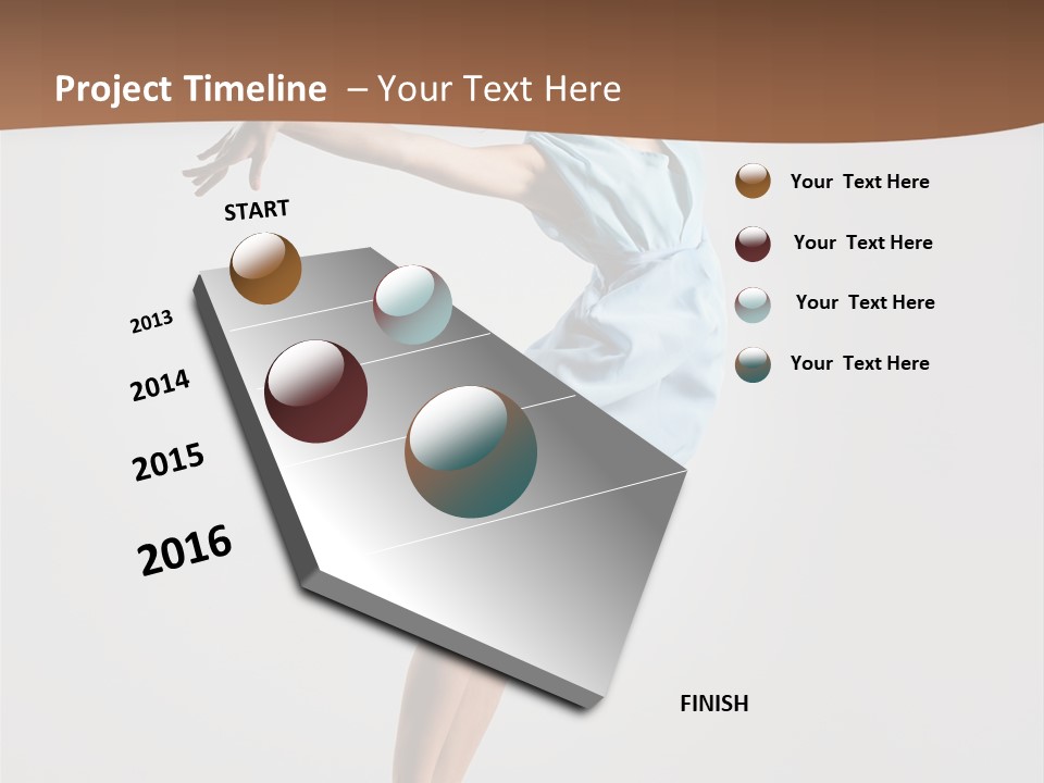 Stretching Gymnastic One PowerPoint Template