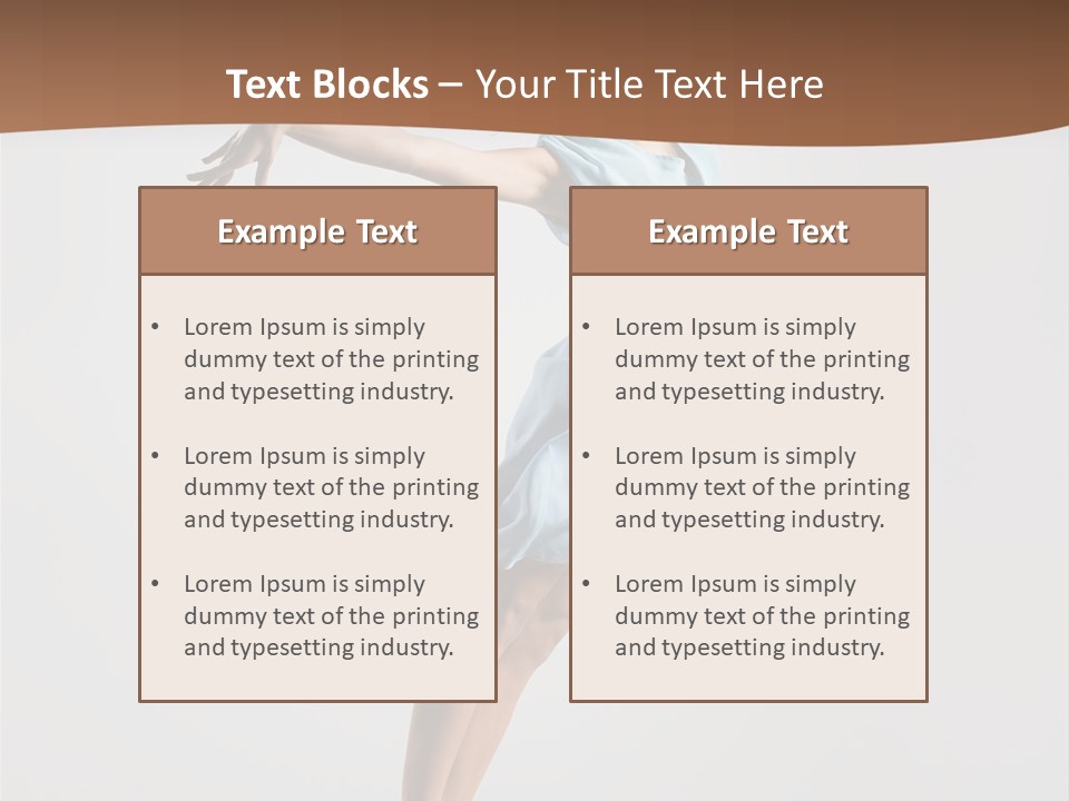 Stretching Gymnastic One PowerPoint Template