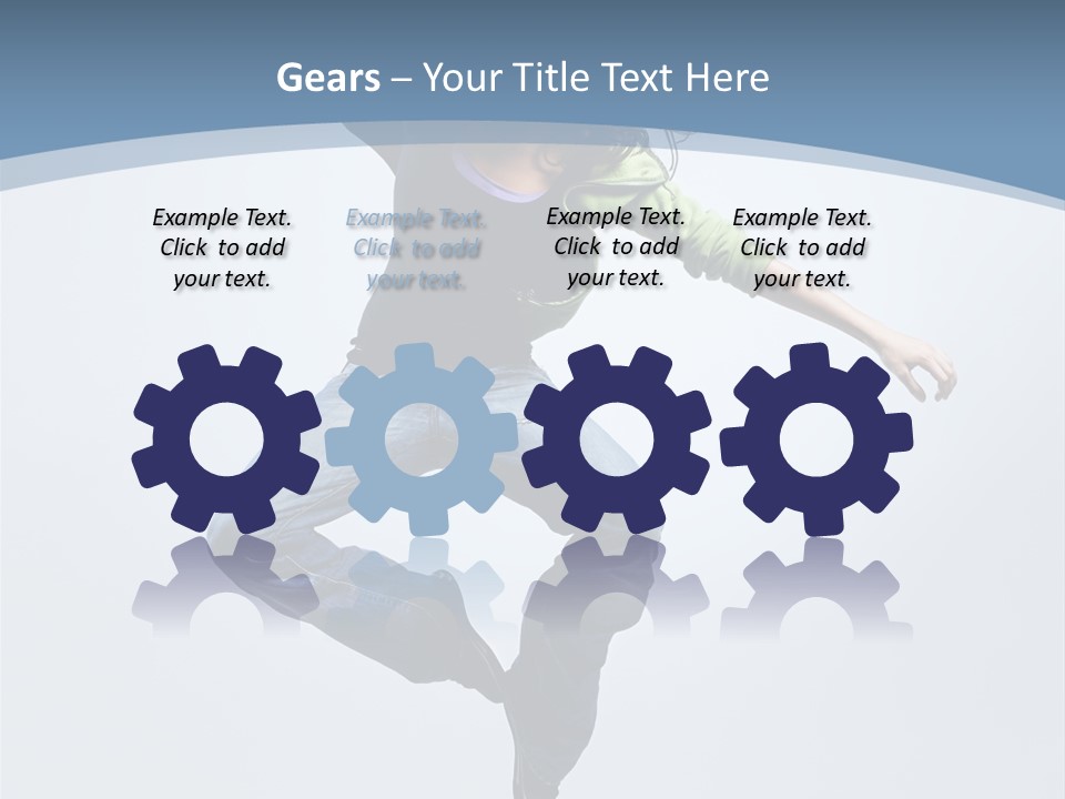 Sporty Aerobics Action PowerPoint Template