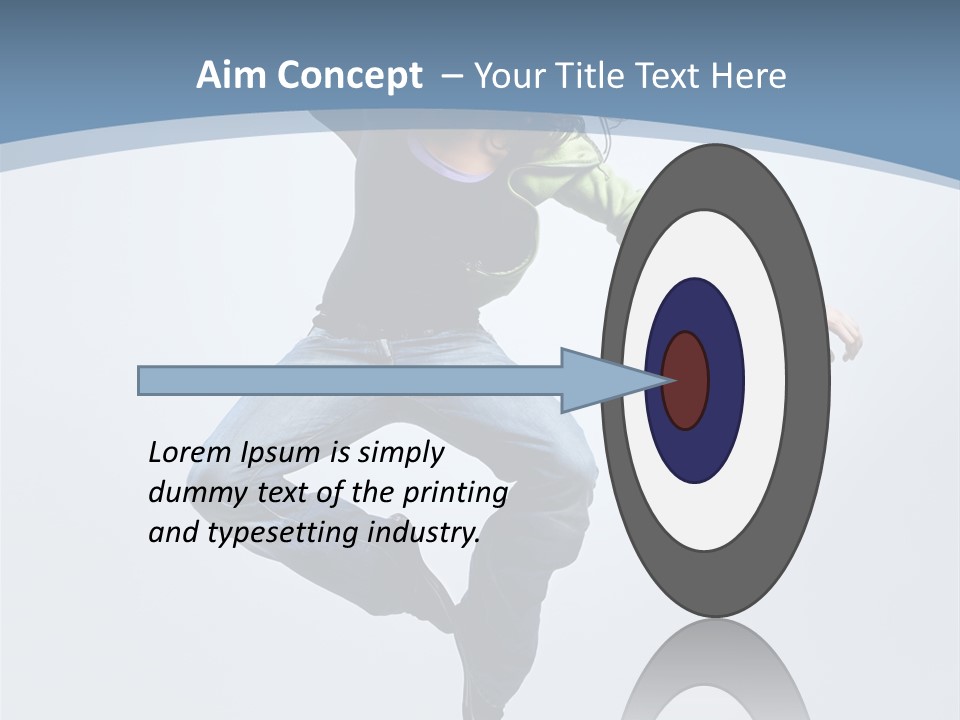 Sporty Aerobics Action PowerPoint Template