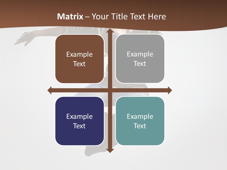 Flying Fitness Color PowerPoint Template