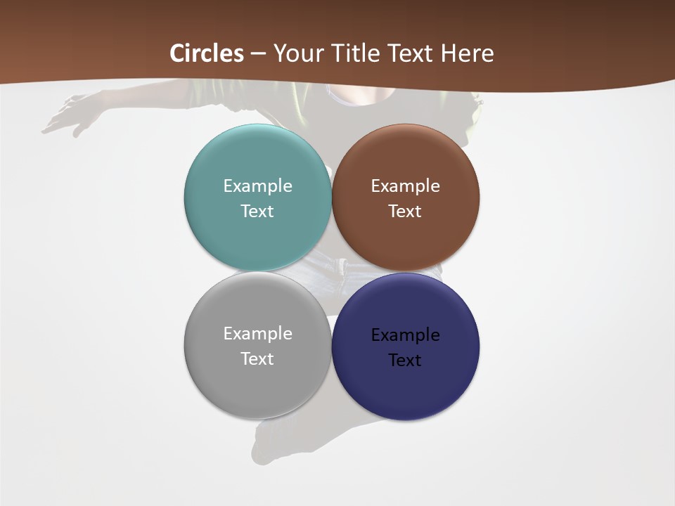 Flying Fitness Color PowerPoint Template