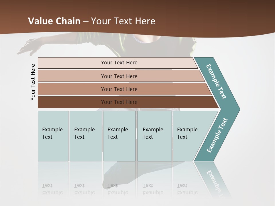 Flying Fitness Color PowerPoint Template