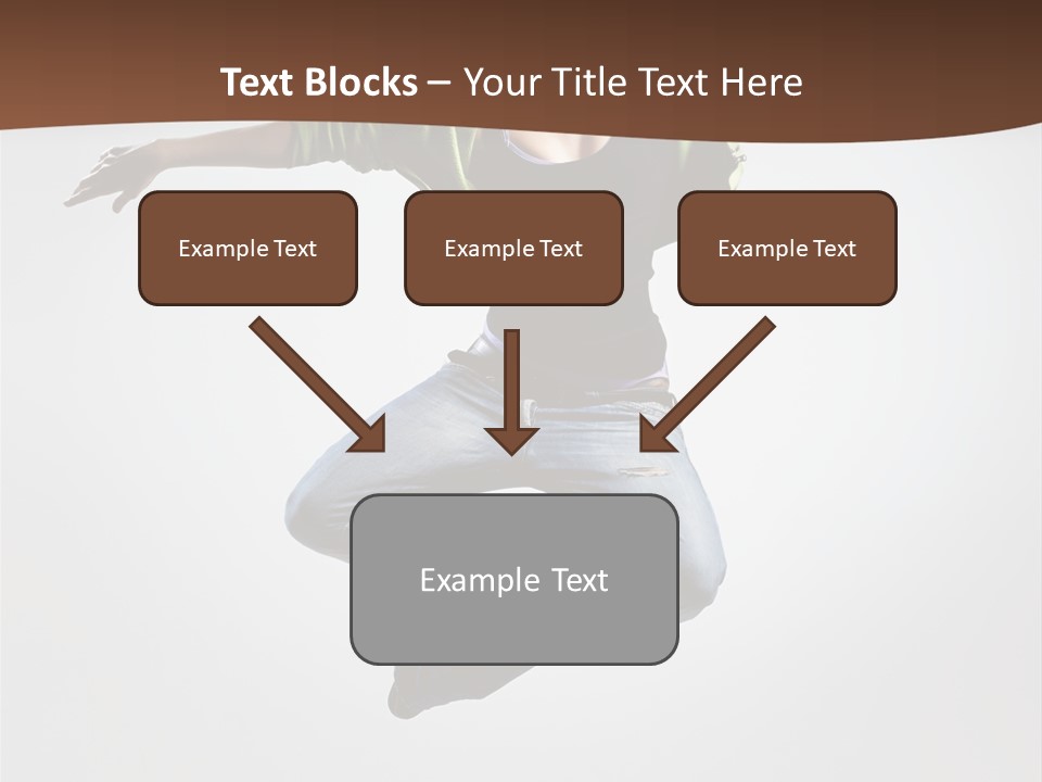 Flying Fitness Color PowerPoint Template