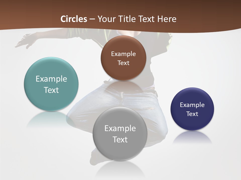 Flying Fitness Color PowerPoint Template