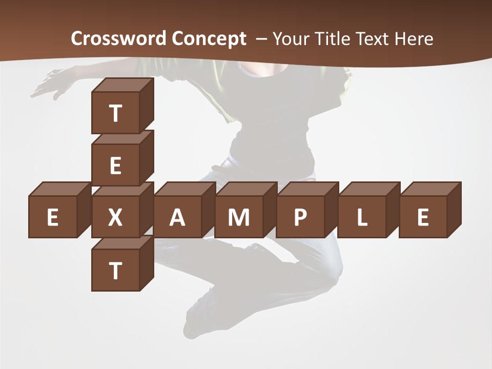 Flying Fitness Color PowerPoint Template
