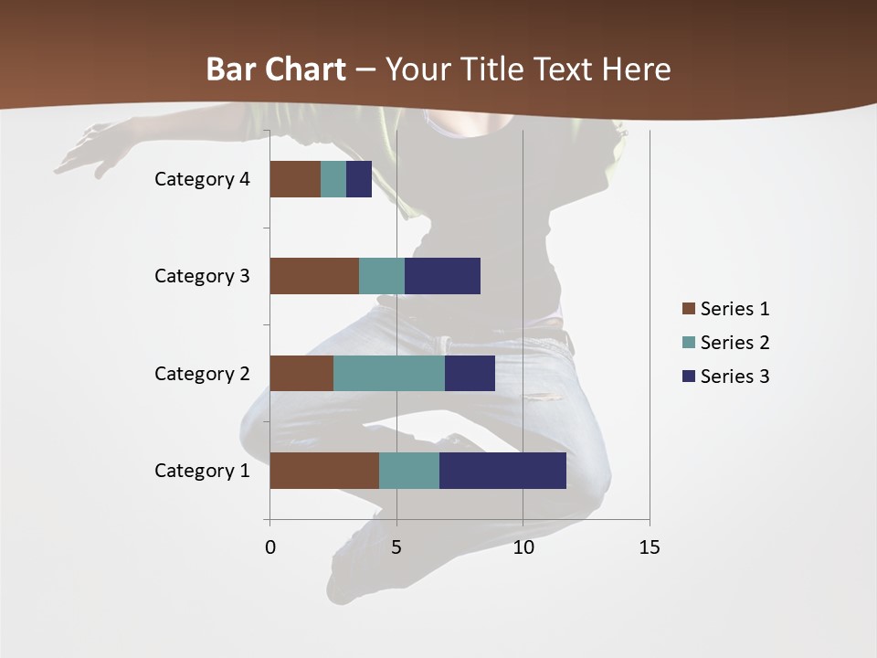 Flying Fitness Color PowerPoint Template