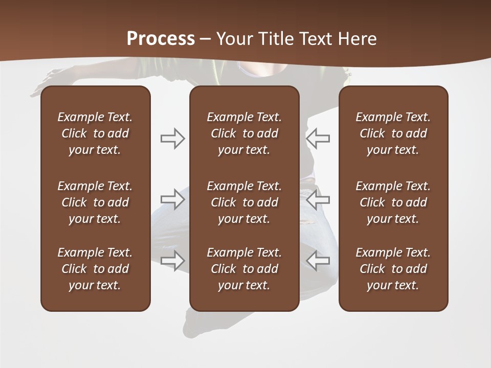 Flying Fitness Color PowerPoint Template