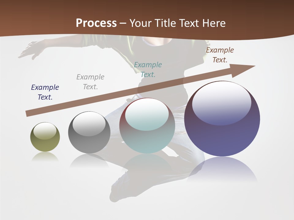 Flying Fitness Color PowerPoint Template