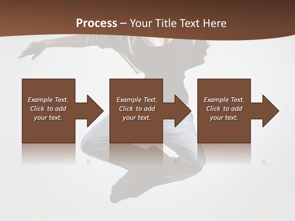 Flying Fitness Color PowerPoint Template