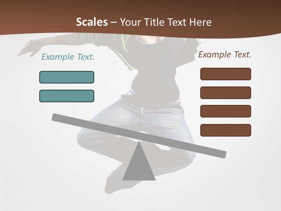 Flying Fitness Color PowerPoint Template