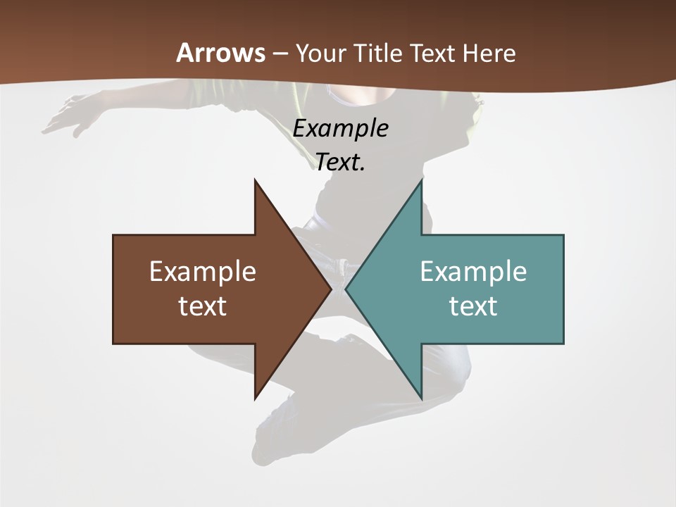 Flying Fitness Color PowerPoint Template
