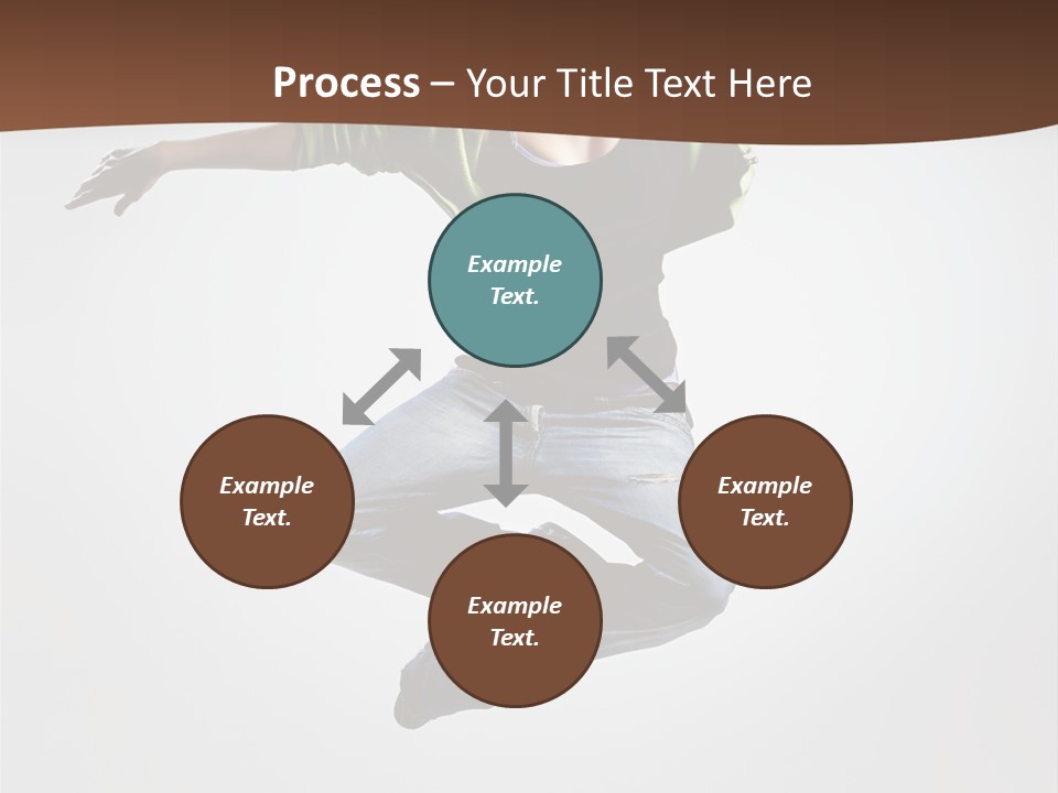 Flying Fitness Color PowerPoint Template