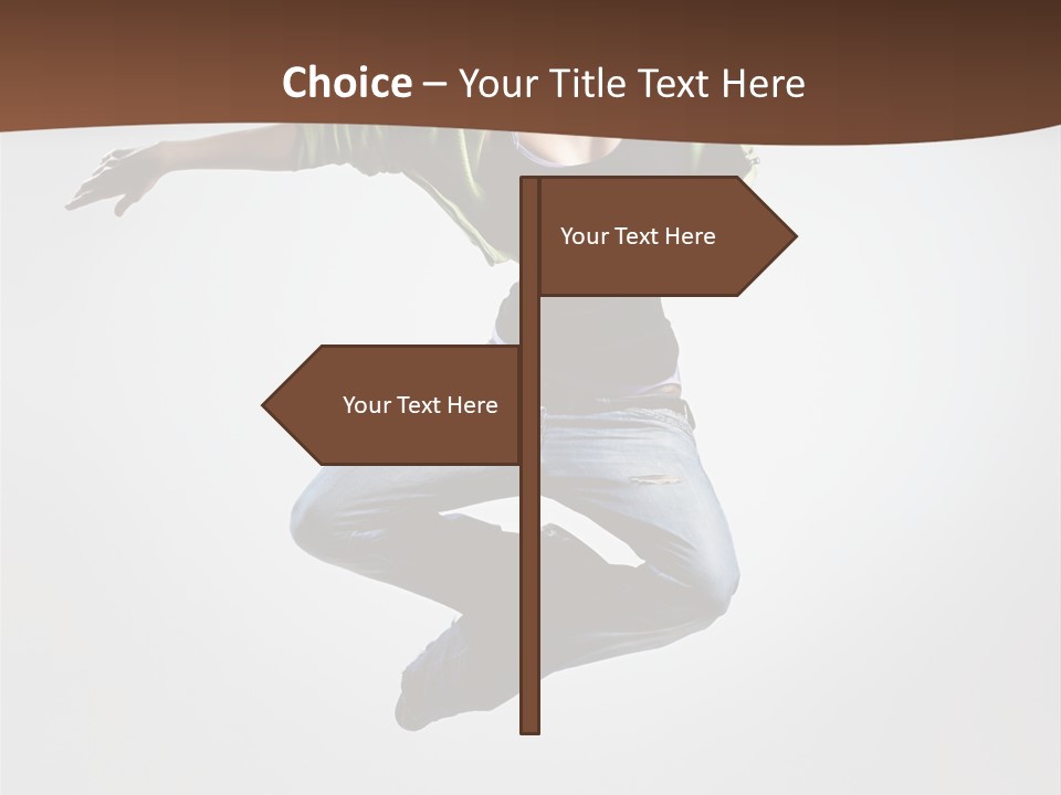 Flying Fitness Color PowerPoint Template