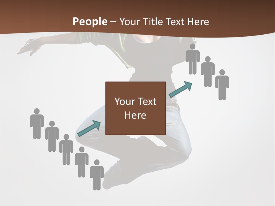 Flying Fitness Color PowerPoint Template