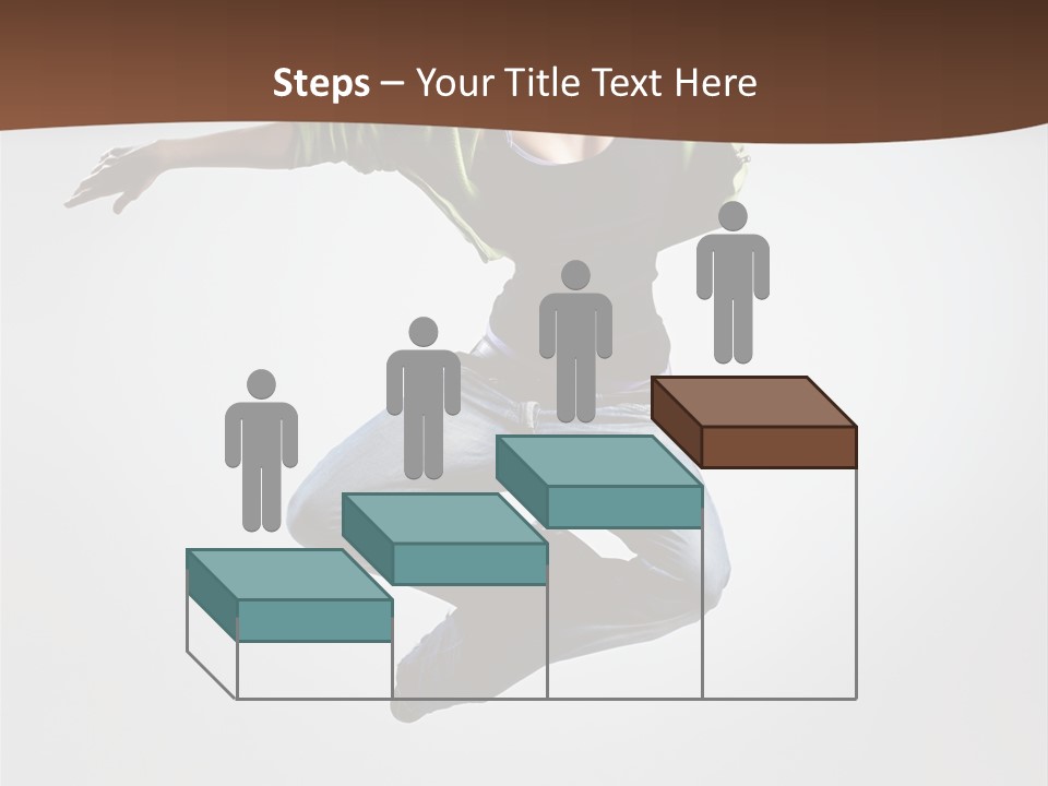 Flying Fitness Color PowerPoint Template