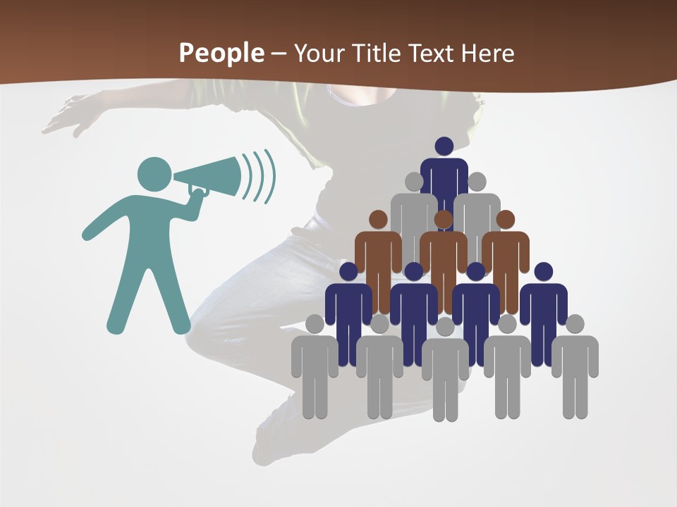 Flying Fitness Color PowerPoint Template