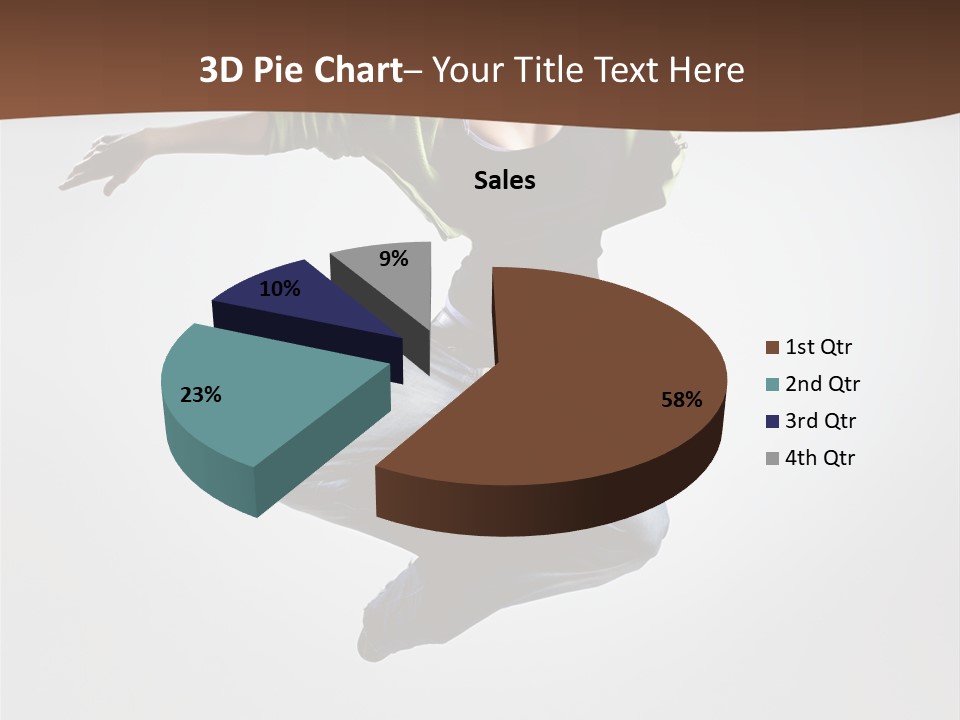 Flying Fitness Color PowerPoint Template